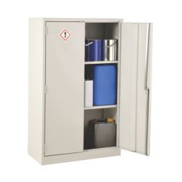 Barton  2-Shelf COSHH Cabinet  Grey 915mm x 457mm x 1524mm