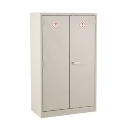 Barton  2-Shelf COSHH Cabinet  Grey 915mm x 457mm x 1524mm