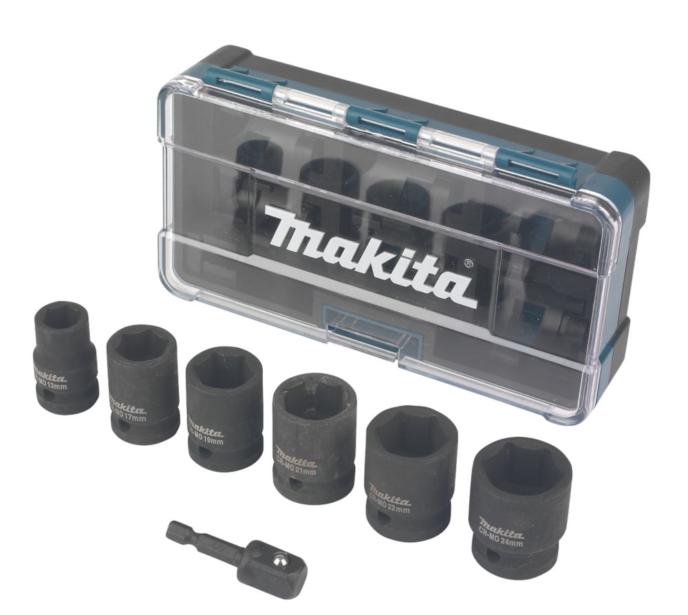 Milwaukee SHOCKWAVE 1/2 Drive Impact Deep Socket Set 10 Pieces - Screwfix