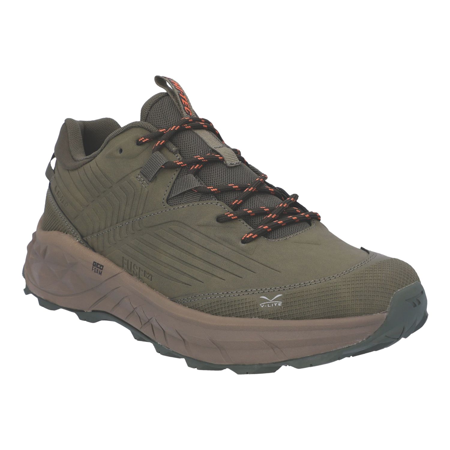 Hi-Tec Fuse Trek Hiking Size 12 Light Olive Waterproof Non Safety Trainers (662YG)