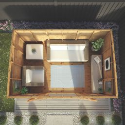 Mercia Helios 11' 6" x 7' 6" (Nominal) Pent Timber Summerhouse