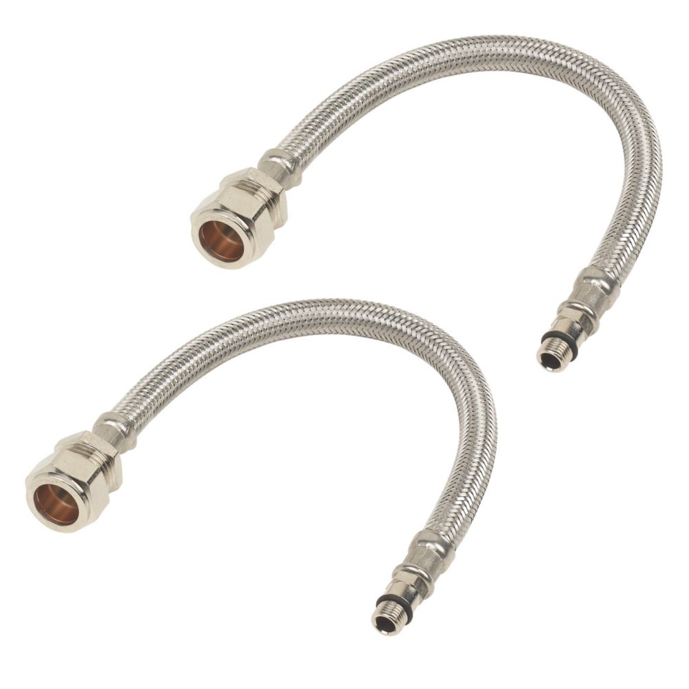 Hose 15mm x M10mm x 300mm 2 Pack