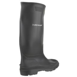 Dunlop Pricemaster 380PP Metal Free  Non Safety Wellies Black Size 10