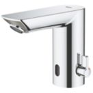 Refurb Grohe Bau Cosmopolitan E Battery-Powered 123mm Chrome Mono Basin Mixer Tap