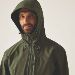 Regatta Birchdale II Waterproof & Breathable Jacket Olive Night / Black Small Size 42" Chest