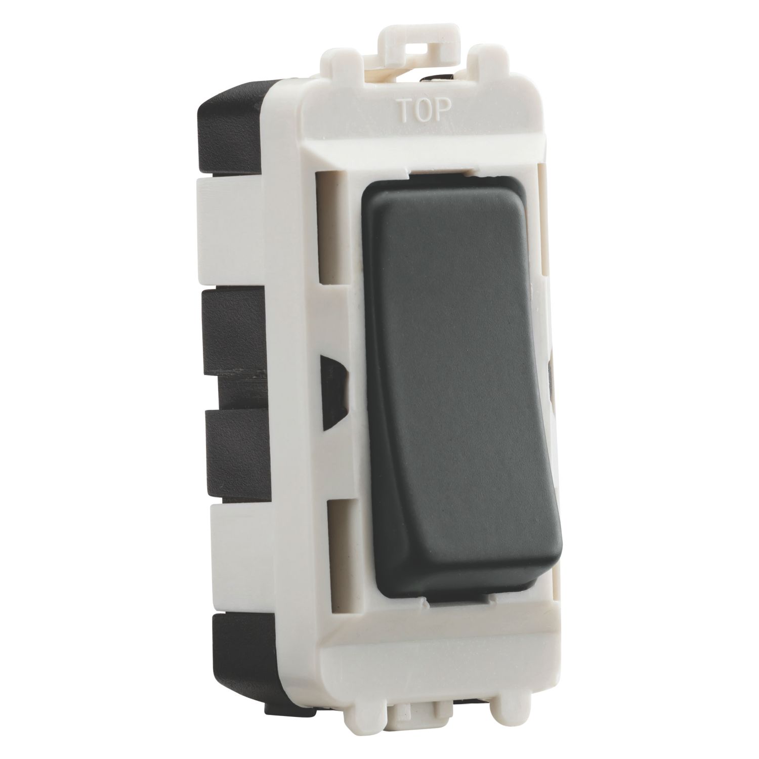 Knightsbridge 20AX Grid SP Control Switch Anthracite (663CR)