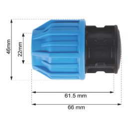 Flomasta  MDPE Stop End 20mm