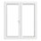 Crystal  White uPVC French Door Set 2055mm x 1790mm