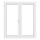Crystal  White Double-Glazed uPVC French Door Set 2055mm x 1790mm