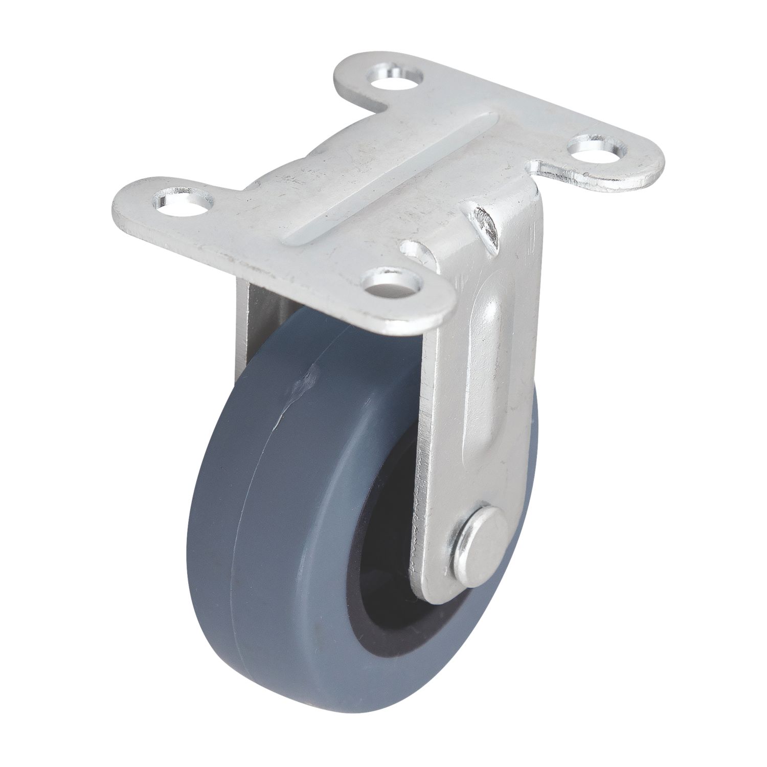 Essentials Heavy Duty TPR Fixed Castor 50mm Grey (663KH)