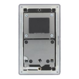 LAP  2-Gang Dual Voltage Shaver Socket 115/240V Matt Black with Black Inserts