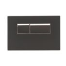 Fluidmaster Vivente Dual-Flush T-Series Activation Plate Black Glass