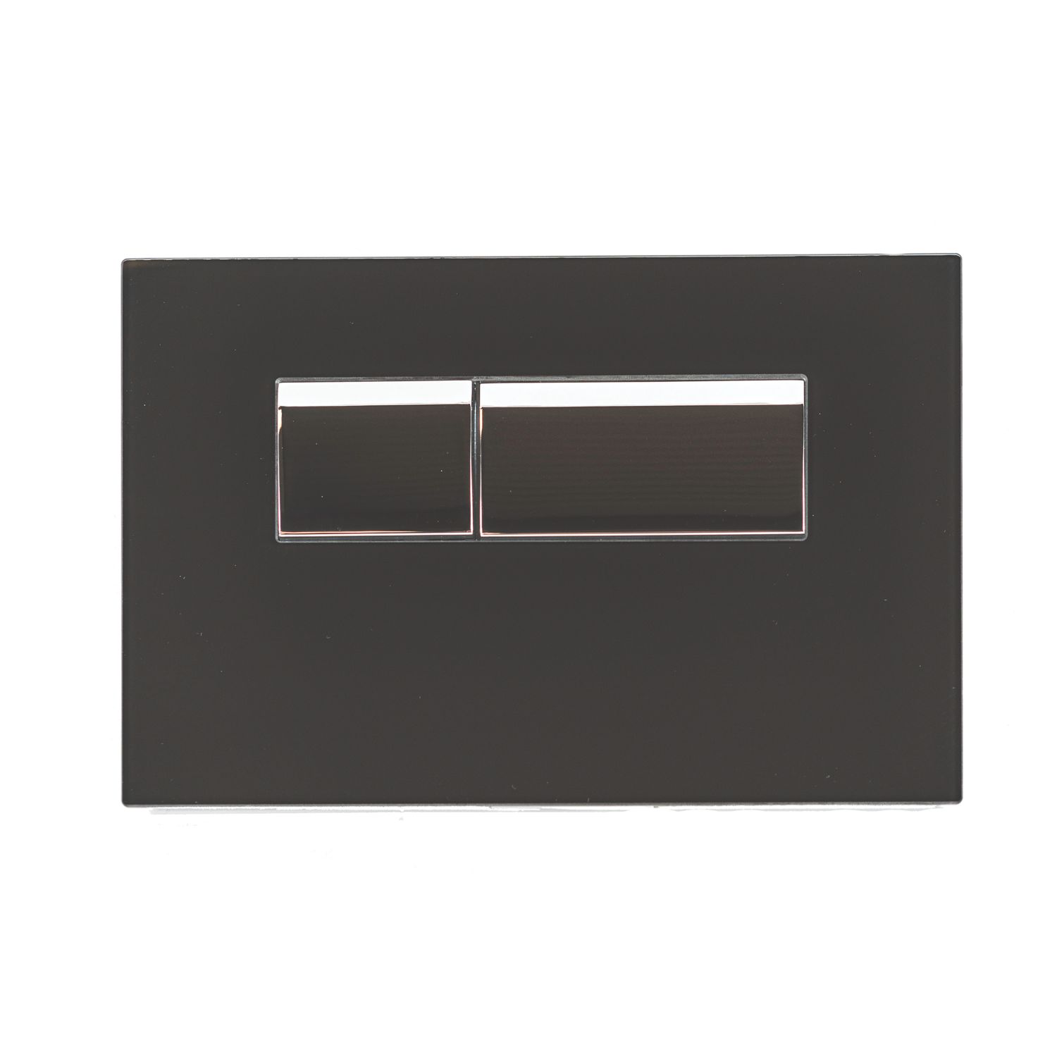 Fluidmaster Vivente Dual-Flush T-Series Activation Plate Black Glass (663RF)