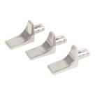 Essentials MDF Flat Shelf Supports Satin Nickel 100 Pack