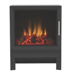 Be Modern Qube Matt Black Electric Stove 435mm x 560mm