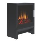 Be Modern Qube Matt Black Electric Stove 435mm x 560mm