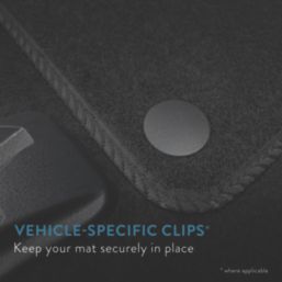 Car Mat Co. Vauxhall Vivaro Crew Cab 2001 - 2014 Carpet & Rubber Car Mats 2 Piece Set