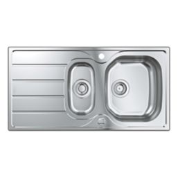 Grohe K200 1.5 Bowl Stainless Steel Sink  965mm x 500mm