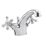 Bristan Colonial Chrome 120mm Cloakroom Cross Head Mono Basin Mixer Tap  With Pop-Up Waste