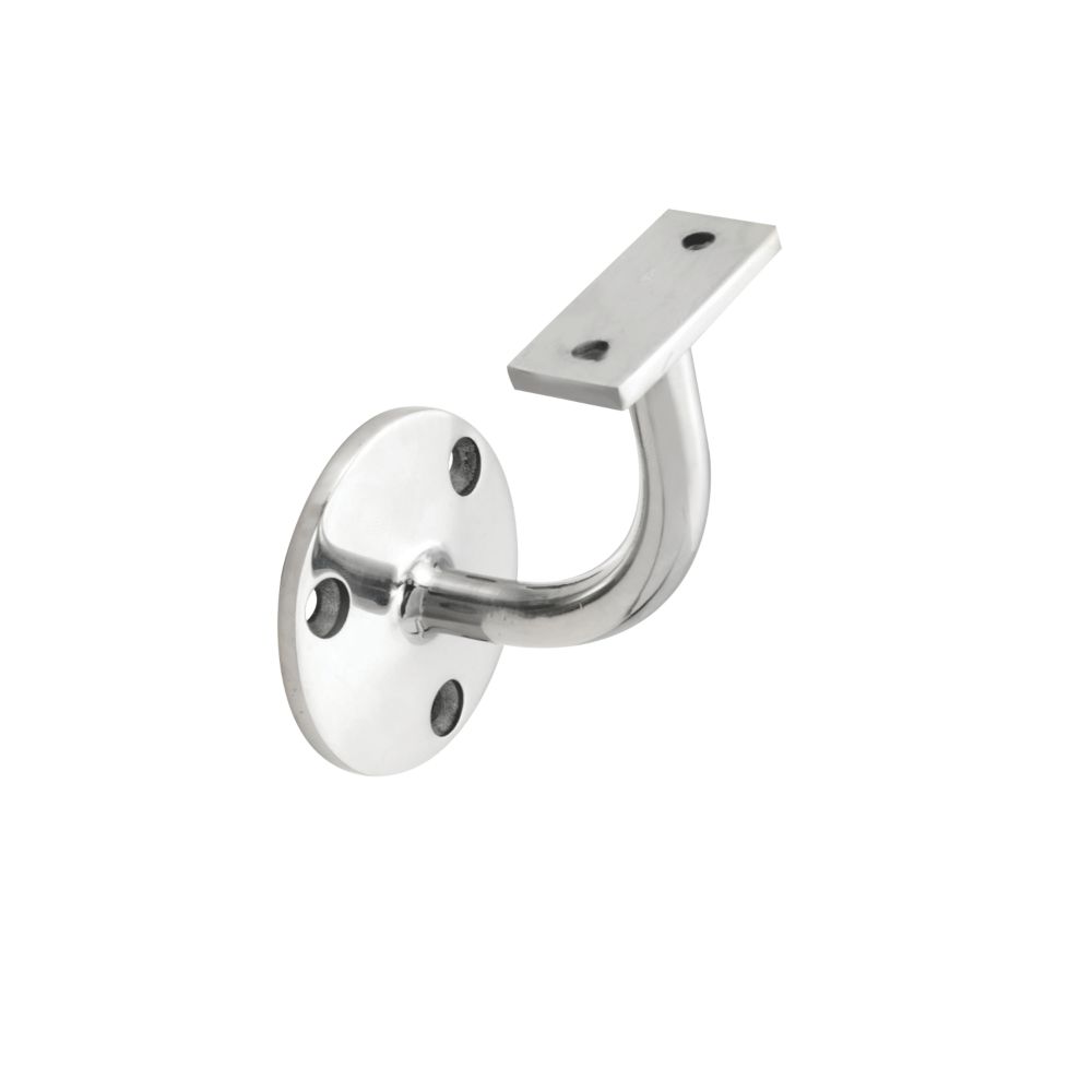 Eurospec Handrail Bracket Bright Stainless Steel 62mm Screwfix