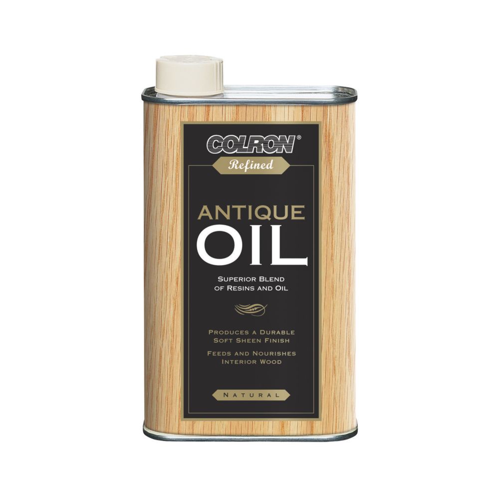 Colron 500ml Natural SolventBased Interior Wood Antique Oil Screwfix