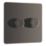 LAP  2-Gang 2-Way LED Dimmer Switch  Black Nickel with Colour-Matched Inserts