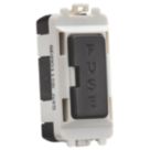 Knightsbridge  13A Grid Fused Spur Smoked Bronze