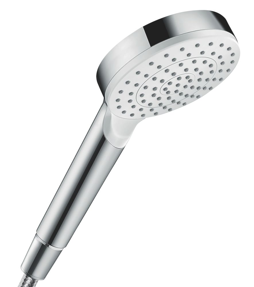 Hansgrohe Crometta 1Jet EcoSmart Shower Handset Chrome / White 100mm x 160mm