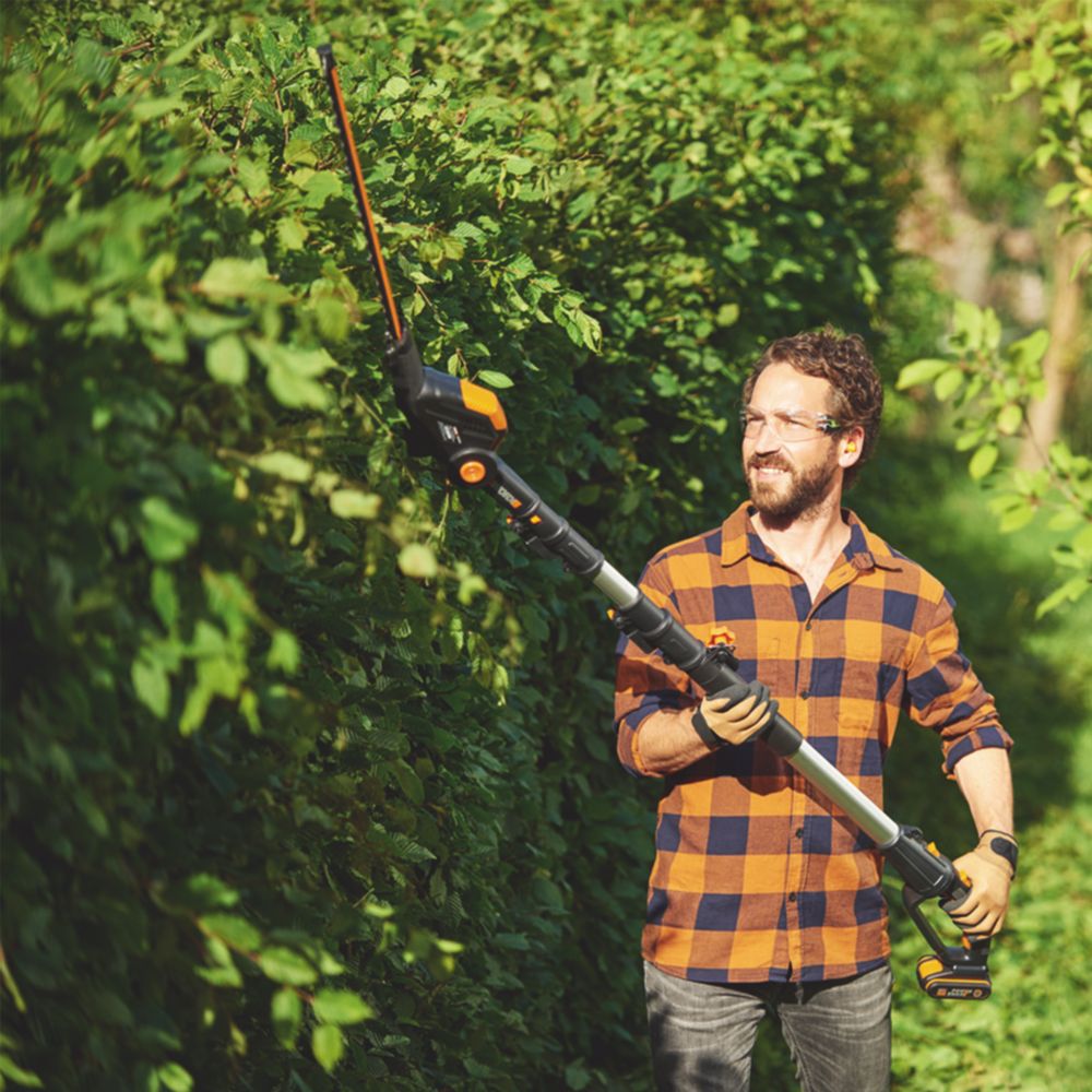 Worx extension online pole hedge trimmer