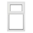 Crystal  Top Opening Clear Double-Glazed Casement White uPVC Window 610mm x 965mm