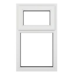 Crystal  Top Opening Clear Double-Glazed Casement White uPVC Window 610mm x 965mm