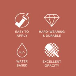 LickPro Max+ 2.5Ltr Red 01 Eggshell Emulsion  Paint