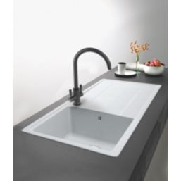Franke Titan 1 Bowl Tectonite Sink White Reversible 970mm x 500mm