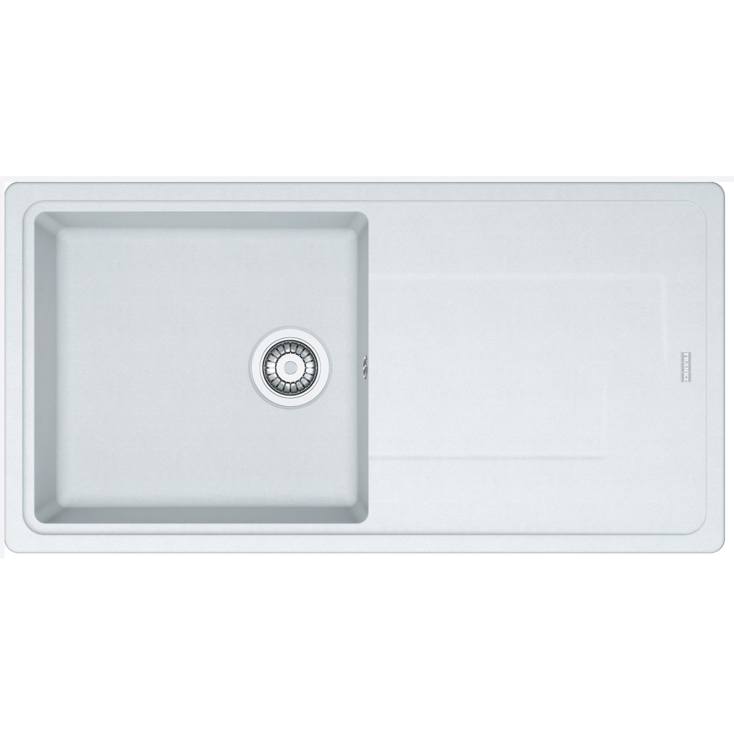 Franke Titan 1 Bowl Tectonite Sink White Reversible 970mm x 500mm (664KR)