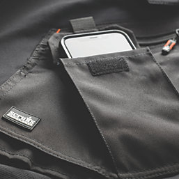 Scruffs Pro Flex Plus Work Trousers Black 38" W 34" L