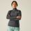 Dare 2B Lowline II Womens Quarter-Zip Fleece Pullover Charcoal Grey Marl - 1MX Size 16