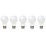LAP  ES A60 LED Light Bulb 806lm 7.3W 5 Pack