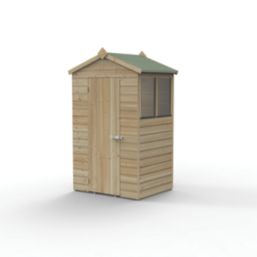 Forest Beckwood 4' x 3' (Nominal) Apex Shiplap Timber Shed with Base & Assembly