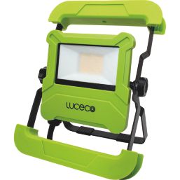 Luceco  LED Foldable Compact Worklight with 13A Power Socket  30W 2400lm 220-240V