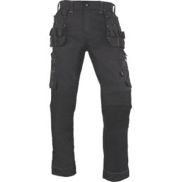 Dickies Holster Universal FLEX  Work Trousers Black 38" W 30" L