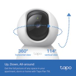 TP-Link Tapo C200 Mains-Powered White Wireless 1080p Indoor Dome Pan & Tilt Smart Camera