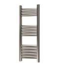 Towelrads 800mm x 300mm 699BTU Grey / Silver Flat Designer Towel Radiator