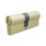 Smith & Locke  6-Pin Double Cylinder Lock 35-45 (80mm) Polished Brass