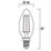 Sylvania ToLEDo Retro V5 CL 827 SL E14 Candle LED Light Bulb  250lm 2.5W
