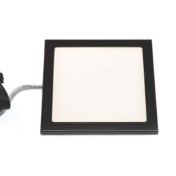 VEW Slim Square LED Cabinet Lights Black 3W 150lm 3 Pack