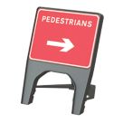 Melba Swintex Q Sign Rectangular "Pedestrian Right" Traffic Sign 610mm x 775mm