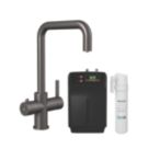 ETAL Elise 4-in-1 Instant Boiling Water Tap Gun Metal