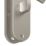 Cooke & Lewis Bourne Fire Rated WC Lever on Backplate Handle Pair Satin Nickel