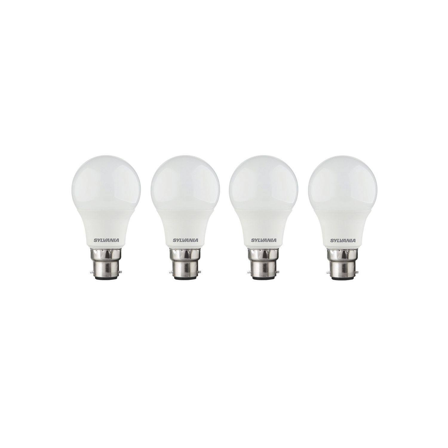 Sylvania Toledo B22 GLS LED Light Bulb Frosted 806lm 7W 4 Pack (665EV)