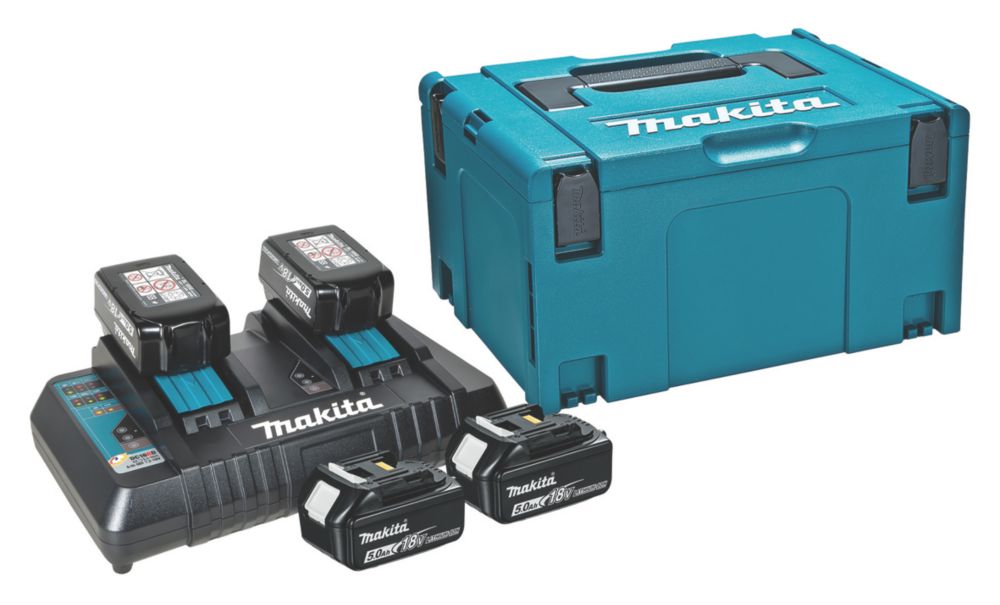 Pack de 2 batteries + un chargeur Makita Lxt 3 Ah - DC18SD - batterie 3Ah -  poids 0,60kg | ACC0011